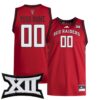 Custom Texas Tech Red Raiders Basketball Red Away Jersey w/ XII Patch - All Stitched