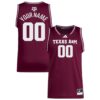 Custom Texas A&M Aggies Basketball 2024/25 Maroon Away Jersey - All Stitched