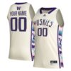 Custom Washington Huskies Basketball Khaki Honoring Black Excellence Jersey - All Stitched