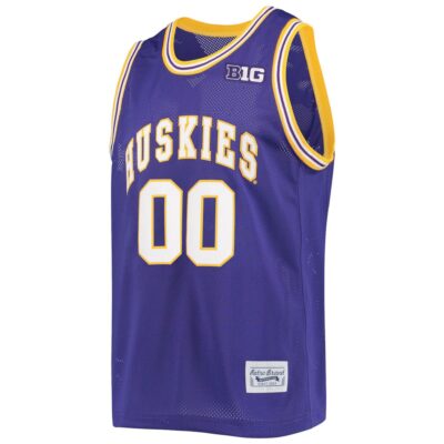 Alternative view of Custom Washington Huskies Basketball Purple Commemorative Classic Jersey w/ B1G Patch - All Stitched