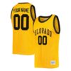 Custom Colorado Buffaloes Basketball Gold Commemorative Classic Jersey - All Stitched