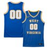 Custom West Virginia Mountaineers Basketball Royal Blue Throwback Jersey - All Stitched