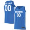 Custom Memphis Tigers Basketball Royal Blue Jersey - All Stitched