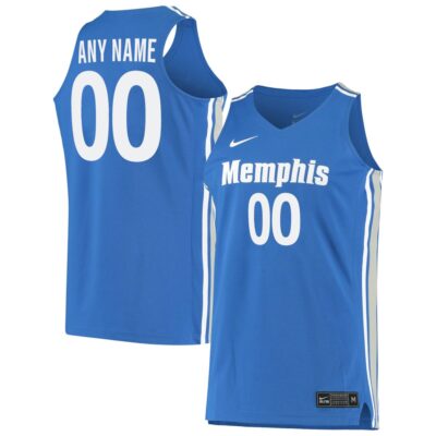 Custom Memphis Tigers Basketball Royal Blue Jersey - All Stitched