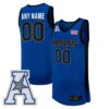 Custom Memphis Tigers Basketball Royal Blue Away Jersey w/ AAC Patch - All Stitched