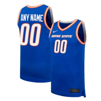 Custom Boise State Broncos Basketball 2025/26 Royal Alternate Jersey - All Stitched
