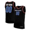 Custom Boise State Broncos Basketball 2023/24 Black Alternate Jersey - All Stitched