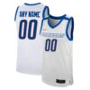 Custom Boise State Broncos Basketball White Retro Throwback Jersey - All Stitched