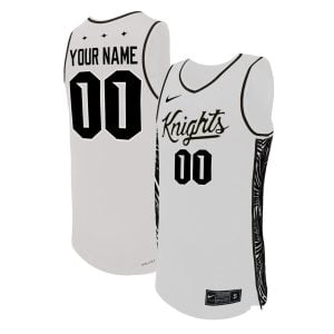 Custom UCF Knights Basketball White Home Jersey - All Stitched