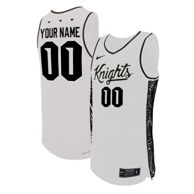 Custom UCF Knights Basketball White Home Jersey - All Stitched