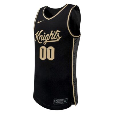 Alternative view of Custom UCF Knights Basketball Black Away Jersey - All Stitched