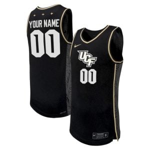 Custom UCF Knights Basketball Black Alternate Jersey - All Stitched
