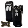 Custom UCF Knights Basketball Black Alternate Jersey w/ XII Patch - All Stitched