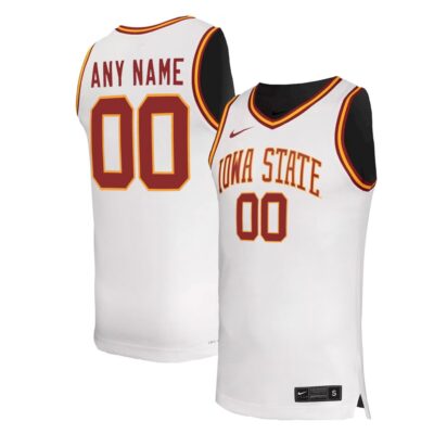 Custom Iowa State Cyclones Basketball White Home Jersey - All Stitched