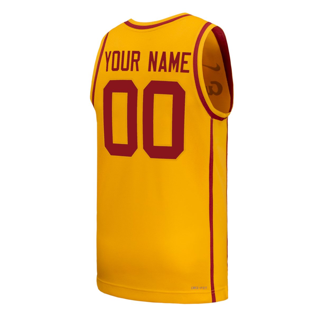 Custom Iowa State Cyclones Basketball Gold 2nd Alternate Jersey - All Stitched - Image 3