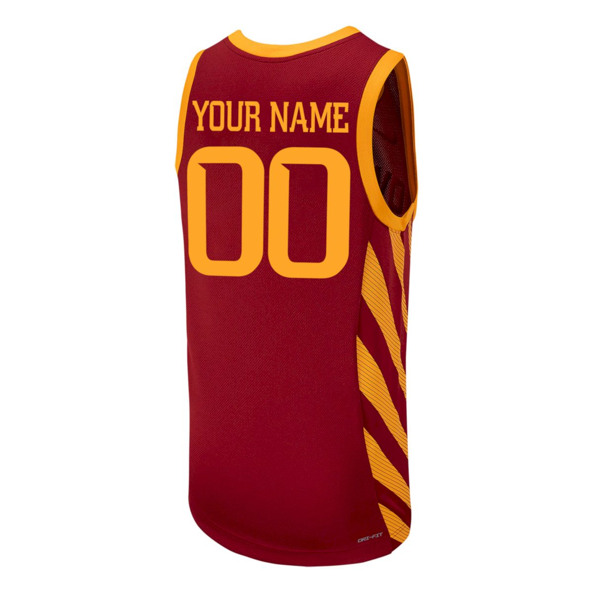 Custom Iowa State Cyclones Basketball Cardinal Away Jersey w/ XII Patch - All Stitched - Image 3