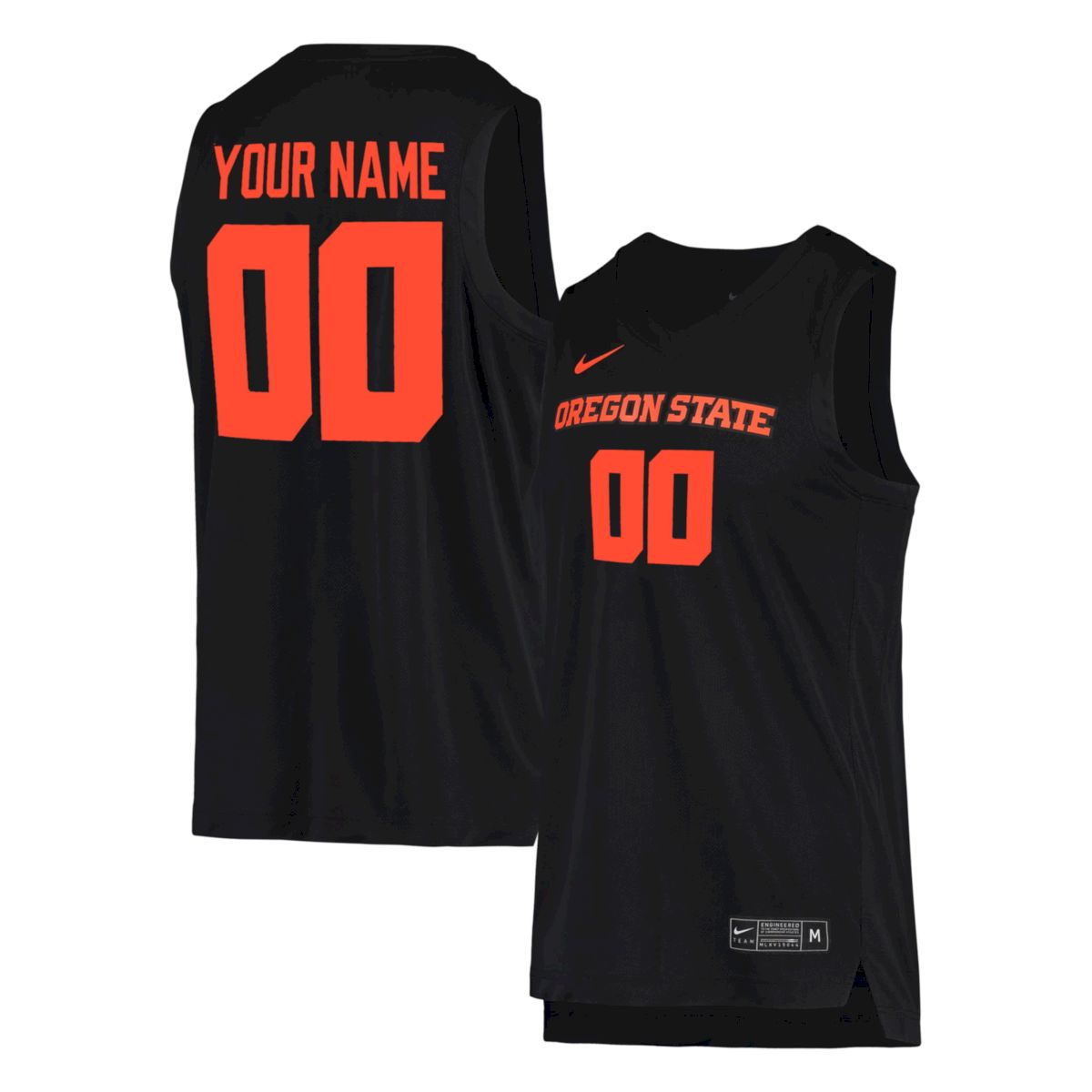 Custom Oregon State Beavers Basketball Black Jersey - All Stitched