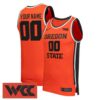 Custom Oregon State Beavers Basketball Orange Away Jersey w/ WCC Patch - All Stitched