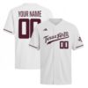 Custom Texas A&M Aggies Baseball White Jersey - All Stitched