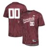 Custom Texas A&M Aggies Baseball Maroon Pinstripe Jersey - All Stitched