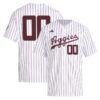 Custom Texas A&M Aggies Baseball White Pinstripe Home Jersey - All Stitched