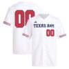 Custom Texas A&M Aggies Baseball White Away Jersey - All Stitched