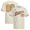 Custom Texas A&M Aggies Baseball Cream Away Jersey - All Stitched