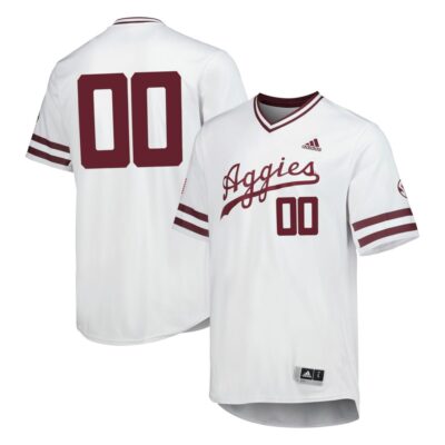 Custom Texas A&M Aggies Baseball White Script Jersey - All Stitched