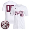 Custom Texas A&M Aggies Baseball White Home Jersey w/ SEC Patch - All Stitched