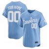 Custom North Carolina Tar Heels Baseball Carolina Blue Pinstripe Home Limited Jersey - All Stitched