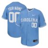 Custom North Carolina Tar Heels Baseball Carolina Blue Alternate Jersey - All Stitched