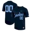 Custom North Carolina Tar Heels Baseball Navy Alternate Jersey - All Stitched