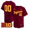 Custom USC Trojans Baseball Cardinal Away Limited Jersey w/ B1G Patch – All Stitched