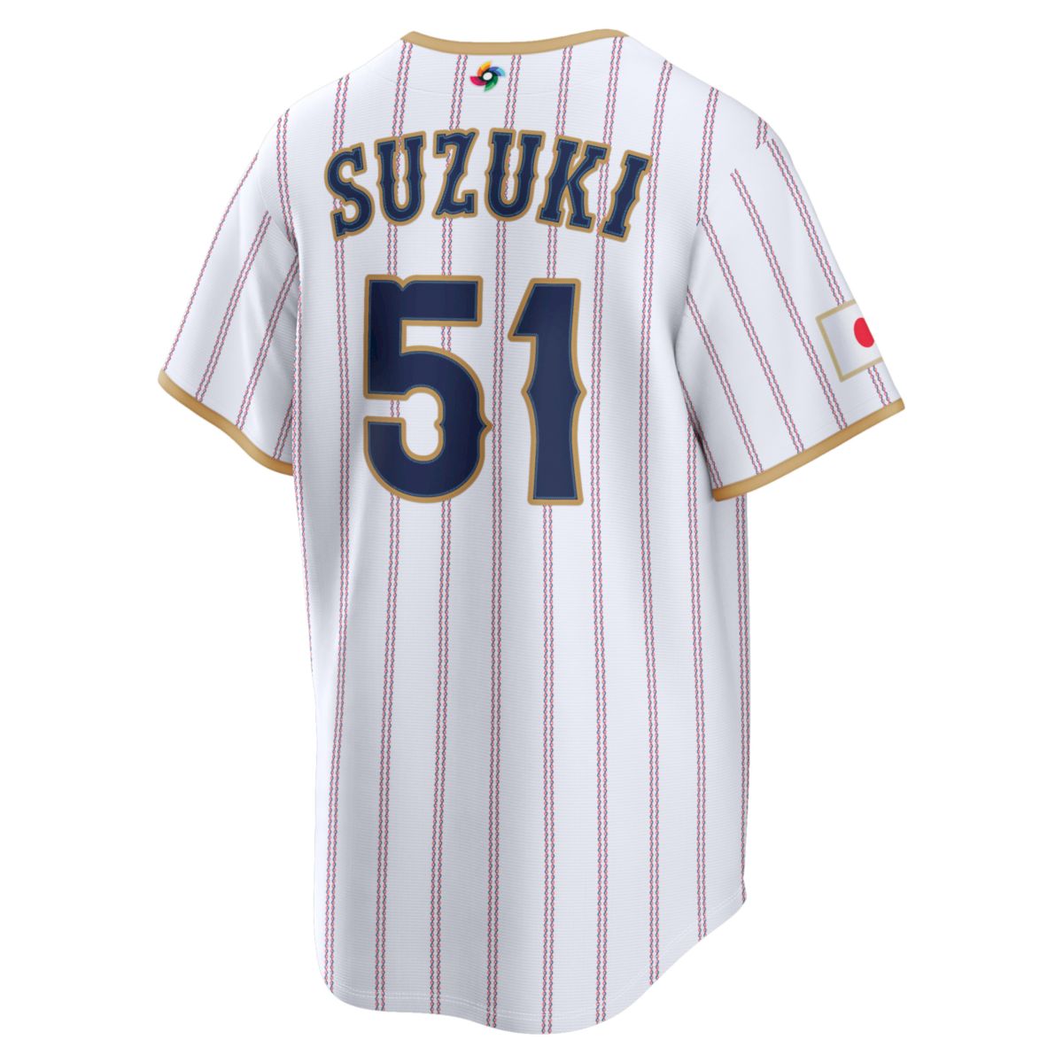 Seiya Suzuki Japan Baseball 2026 World Baseball Classic White Home Jersey – All Stitched - Image 3