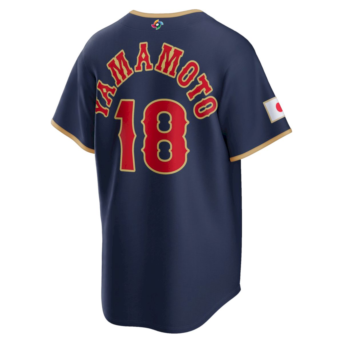 Yoshinobu Yamamoto Japan Baseball 2026 World Baseball Classic Navy Road Jersey – All Stitched - Image 3