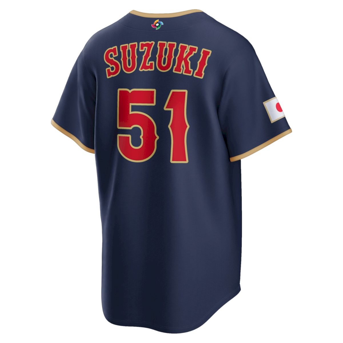 Seiya Suzuki Japan Baseball 2026 World Baseball Classic Navy Road Jersey – All Stitched - Image 3