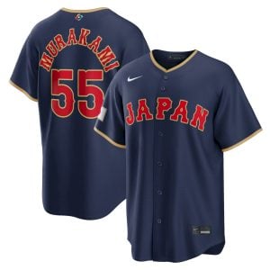 Munetaka Murakami Japan Baseball 2026 World Baseball Classic Navy Road Jersey – All Stitched