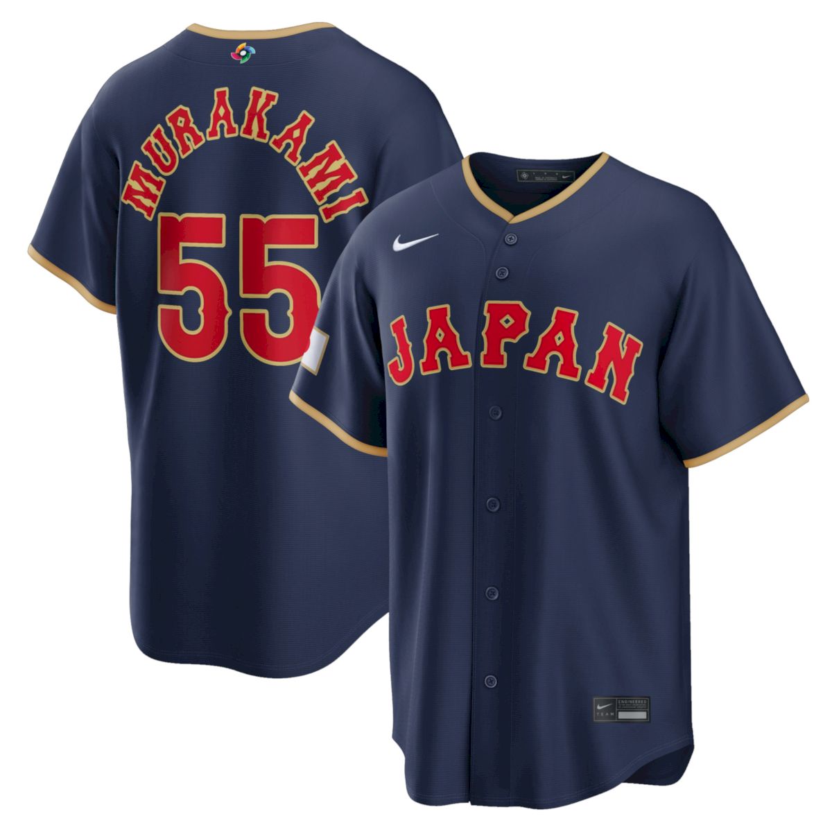 Munetaka Murakami Japan Baseball 2026 World Baseball Classic Navy Road Jersey – All Stitched