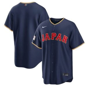 Japan Baseball 2026 World Baseball Classic Navy Road Jersey – All Stitched