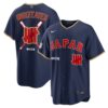 Undefeated Japan Baseball 2026 World Baseball Classic Navy Road Jersey – All Stitched