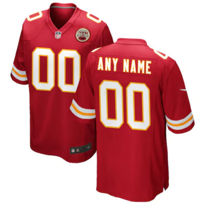Custom Kansas City Chiefs Red Game Jersey - All Stitched
