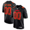 Custom Kansas City Chiefs Black Game Jersey - All Stitched