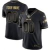 Custom Philadelphia Eagles Black Gold Jersey - All Stitched