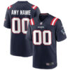 Custom New England Patriots Navy Home Game Jersey - All Stitched