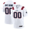 Custom New England Patriots White Away Game Jersey - All Stitched