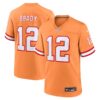 Tom Brady Tampa Bay Buccaneers Orange Creamsicle Throwback Game Jersey - All Stitched