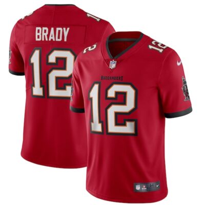 Tom Brady Tampa Bay Buccaneers Red Home Vapor Limited Jersey - All Stitched