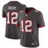 Tom Brady Tampa Bay Buccaneers Pewter Alternate Vapor Limited Jersey - All Stitched