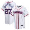 Vladimir Guerrero Jr. Dominican Republic Baseball 2026 World Baseball Classic White Home Jersey – All Stitched