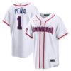 Jeremy Peña Dominican Republic Baseball 2026 World Baseball Classic White Home Jersey – All Stitched